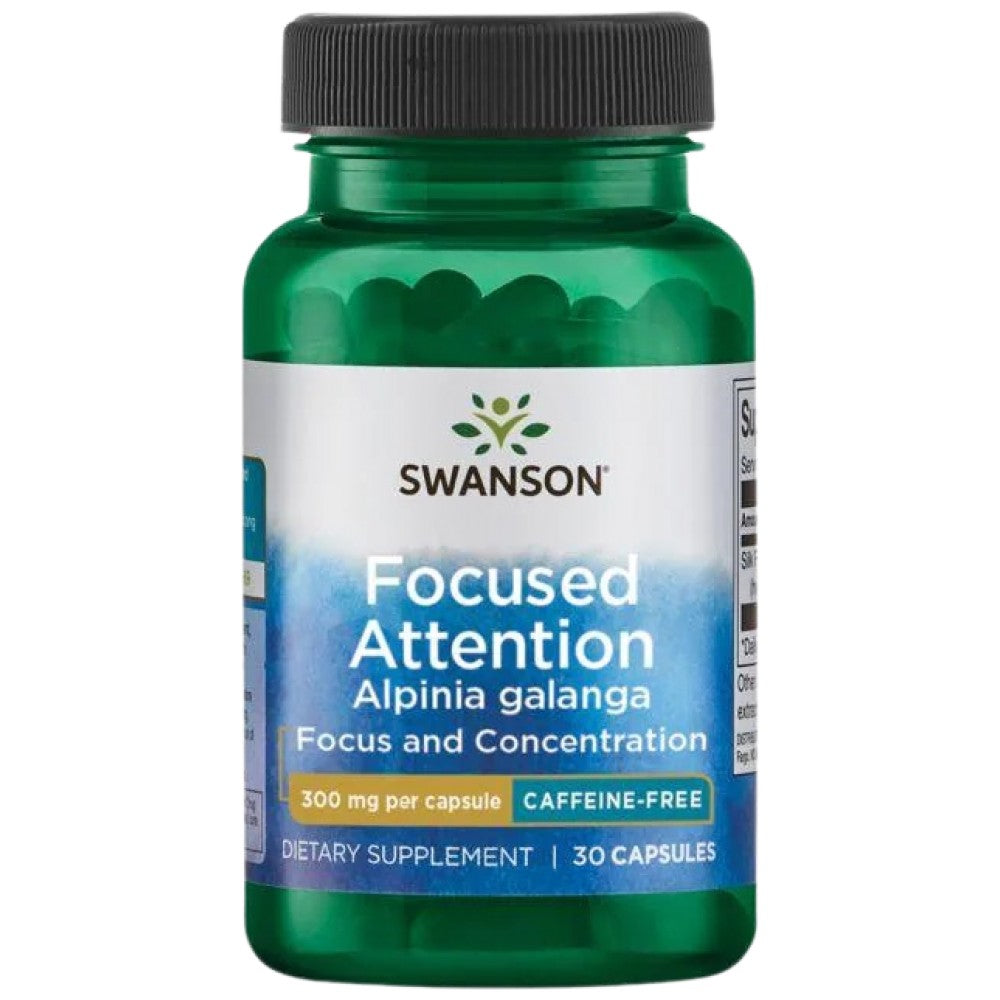 Focused Attention Alpinia Galanga | Caffeine-Free - 30 капсули - Feel You
