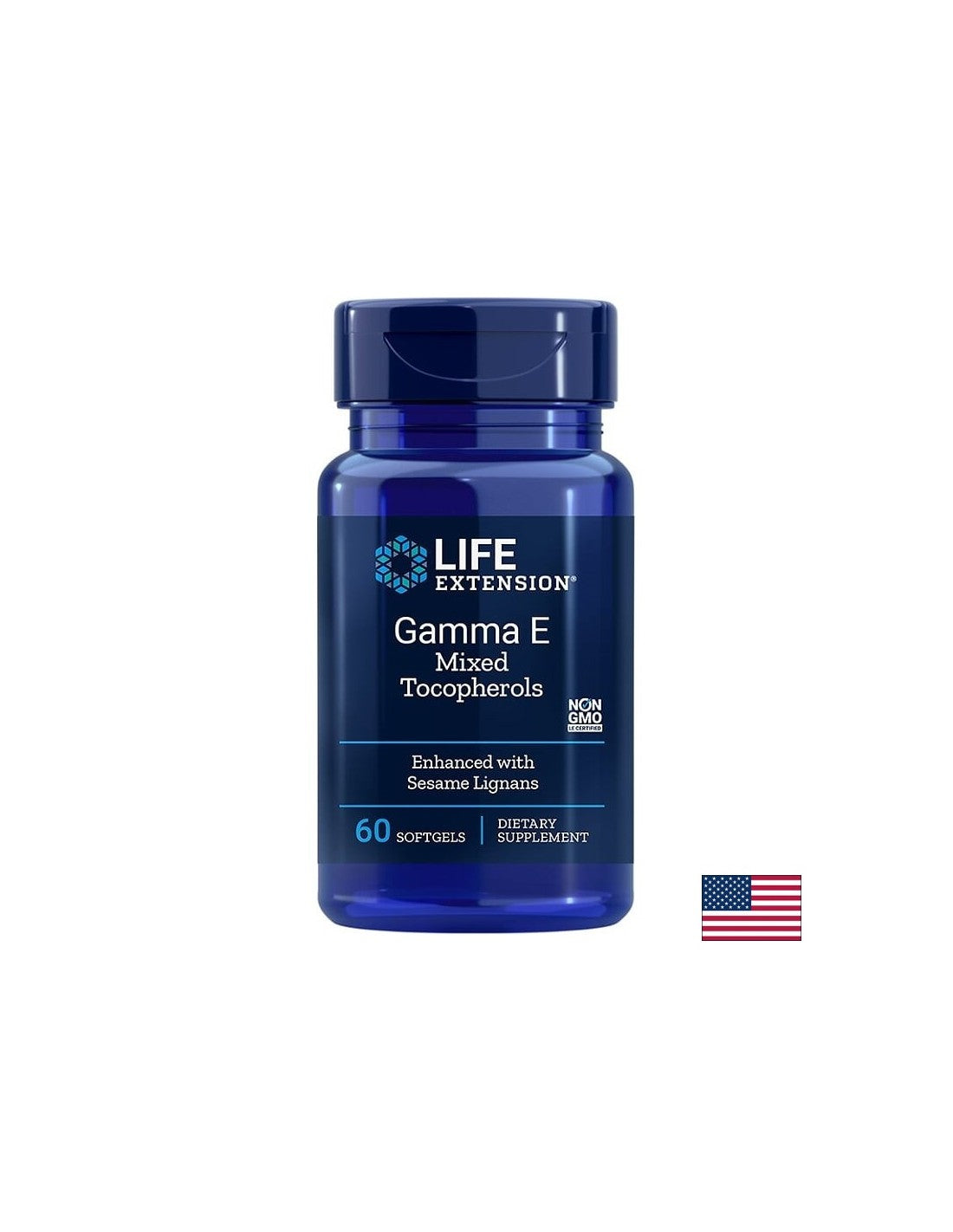 Gamma E Mixed Tocopherols/Vitamin E (tocopherol mix) x 60 softgel capsules