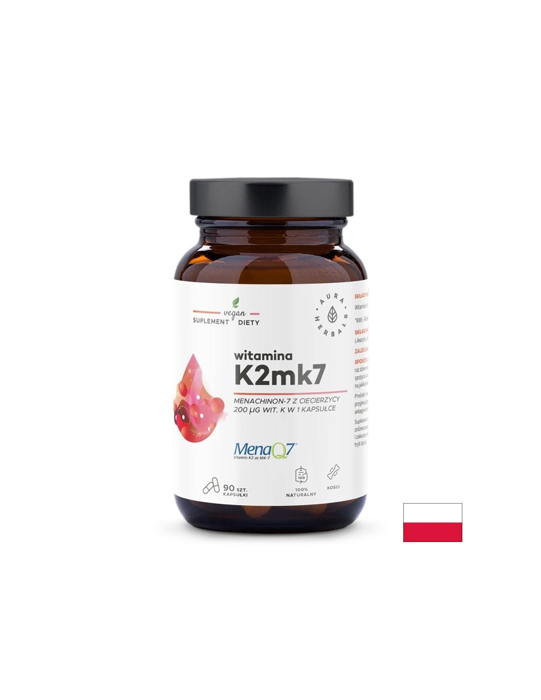 Грижа за костите и сърцето - Витамин К2 (МК-7), 200 µg x 90 капсули - Feel You