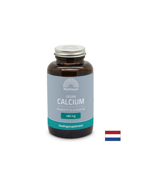 Грижа за костите и ставите - Калций (от червени водорасли Lithothamnium), 90 капсули Mattisson Healthstyle - Feel You