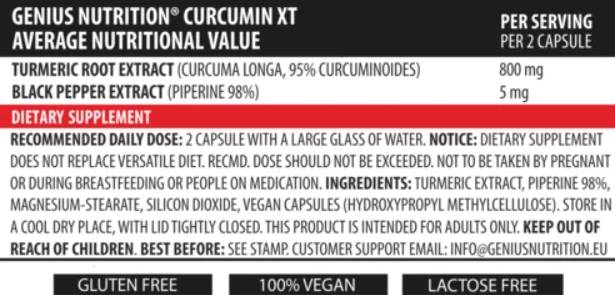 Curcumin XT - 90 капсули - Feel You