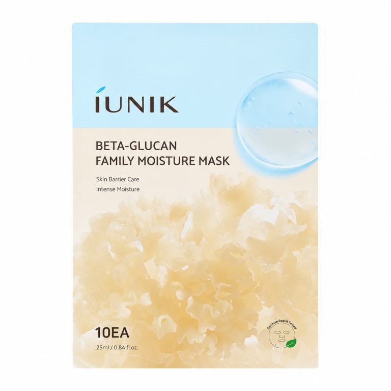 iUNIK - Beta-Glucan Family Moisture Mask, 10 sheets