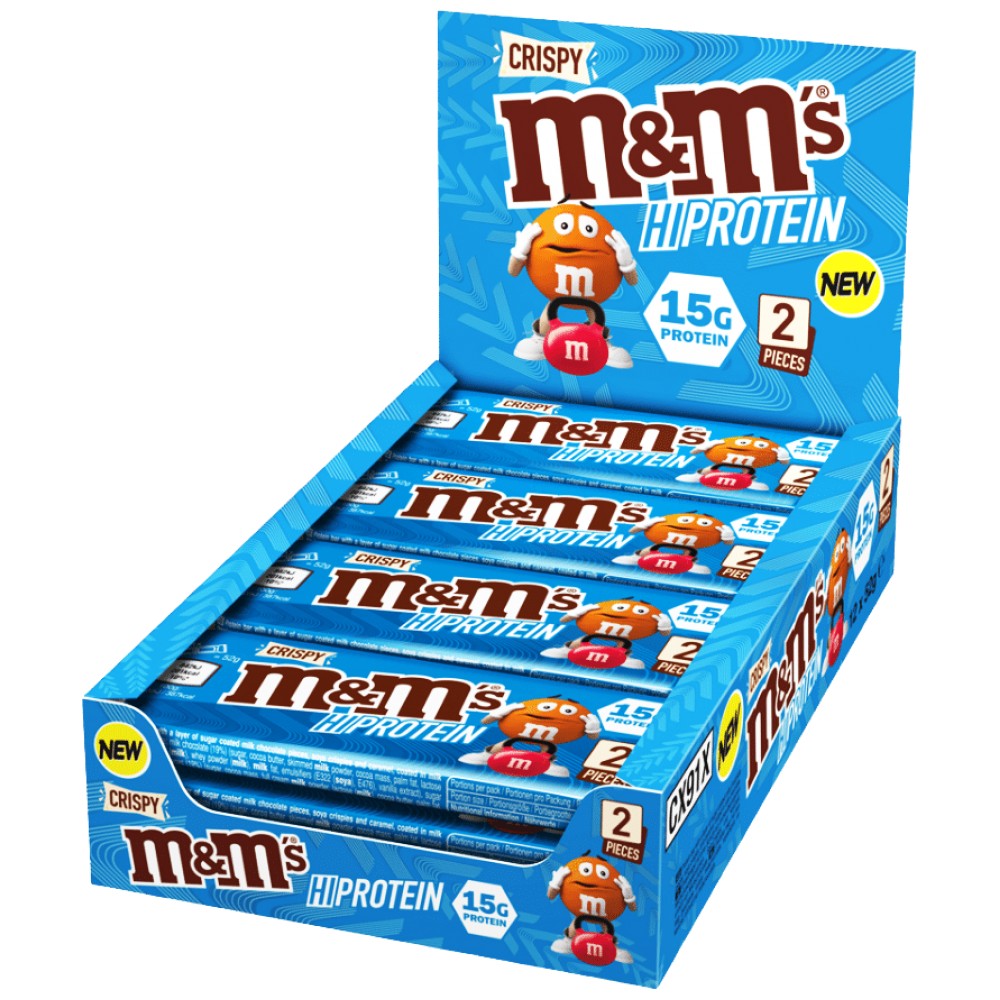 Crispy M&M's HiProtein Bar - 12 x 51 грама