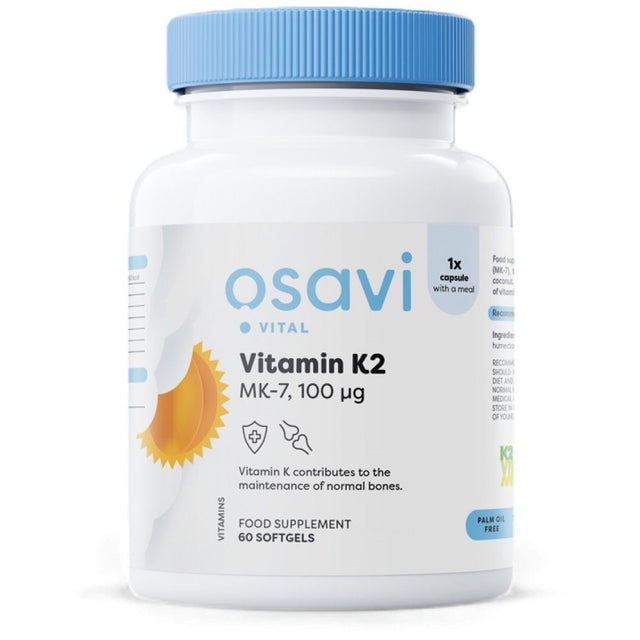 Vitamin K2 MK-7 100 mcg - 60 Гел капсули - Feel You