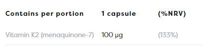 Vitamin K2 MK-7 100 mcg - 60 Гел капсули - Feel You
