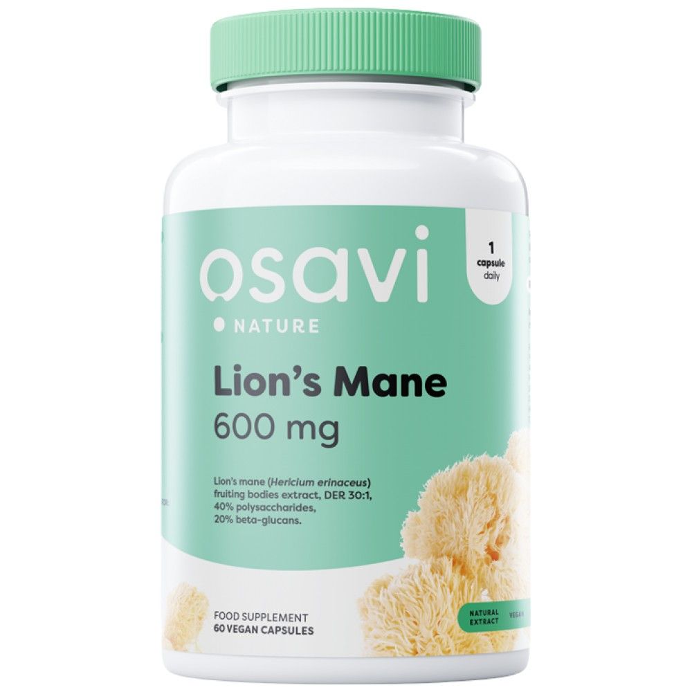 Lion's Mane 600 mg - 60 капсули - Feel You