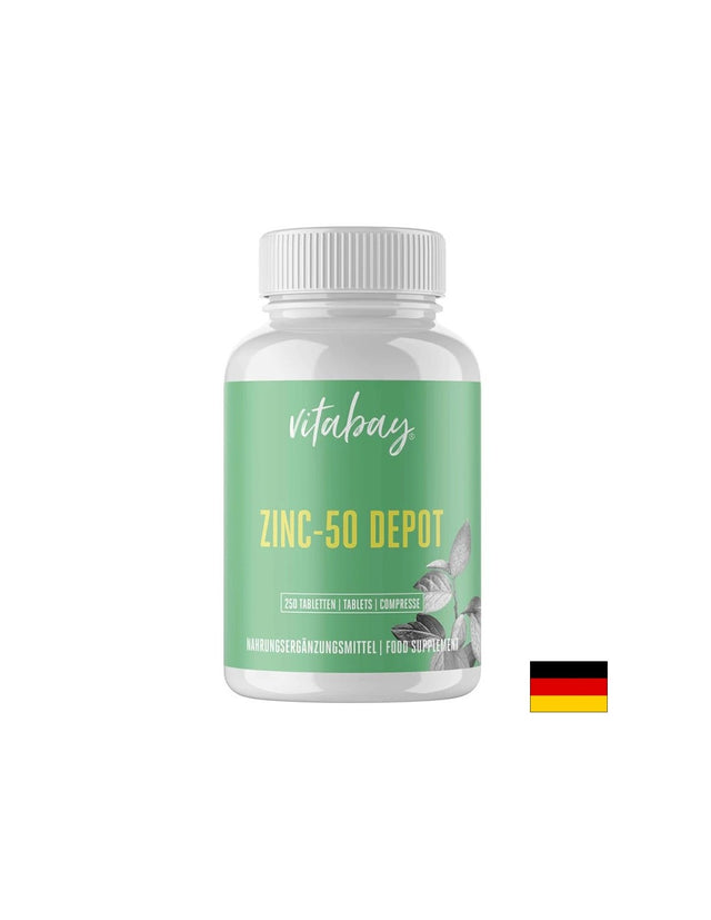 Имунитет - Цинк (глюконат) - Zinc-50 Depot, 12.5 mg х 250 таблетки - Feel You