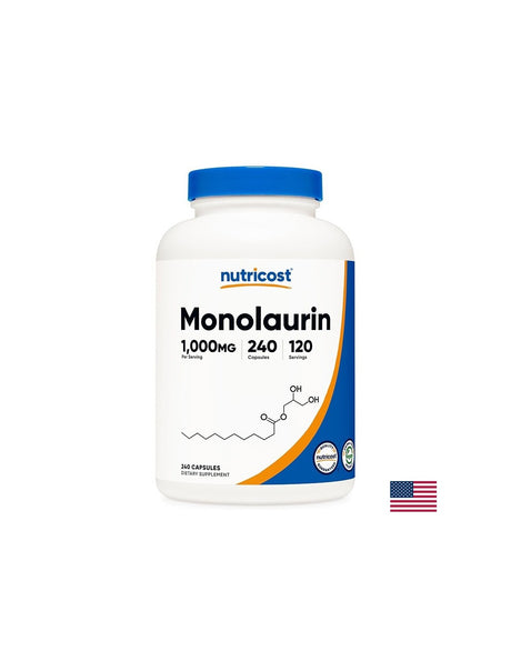 Имунитет, защита от инфекции - Монолаурин, 500 mg х 240 капсули - Feel You