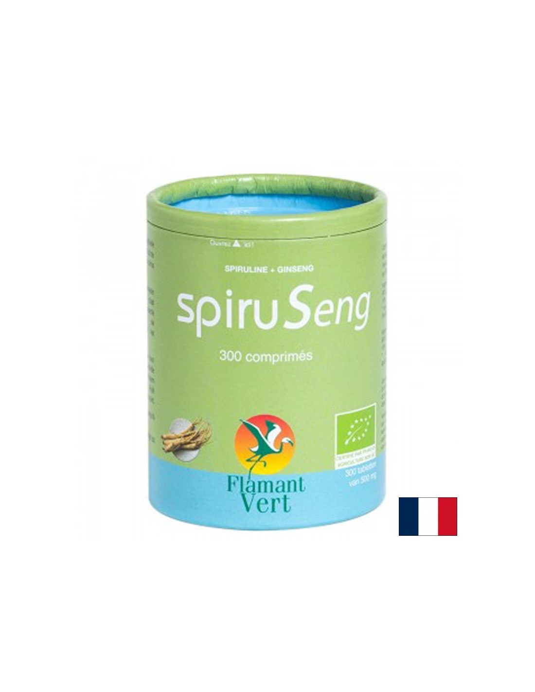 Имунна и нервна системи - Спирулина 450 mg + Азиатски женшен 100 mg Spiru Seng, 300 таблетки