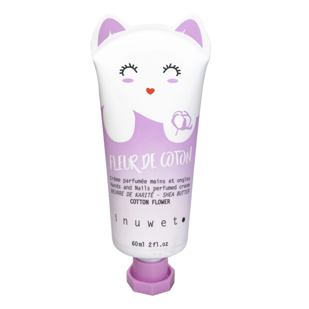Inuwet, Fleur de Coton, Vegan, Nourishing & Softening, Hand & Nail Cream, Floral, 60 ml
