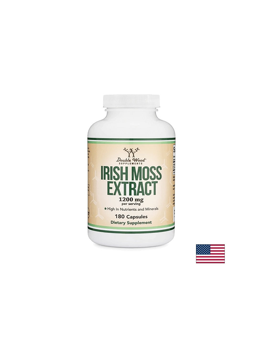 Irish sea moss - Червени водорасли (ирландски мъх), 180 капсули Double Wood - Feel You