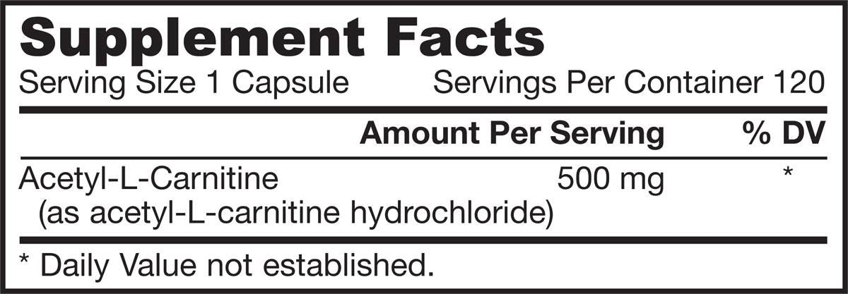 Acetyl L-Carnitine 500 mg - 60 капсули - Feel You