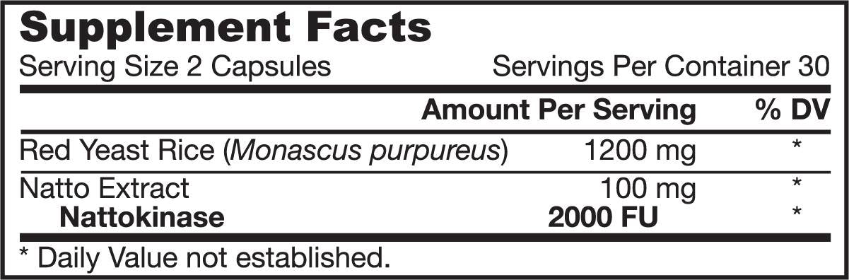 Red Yeast Rice + Nattokinase 60 капсули - Feel You