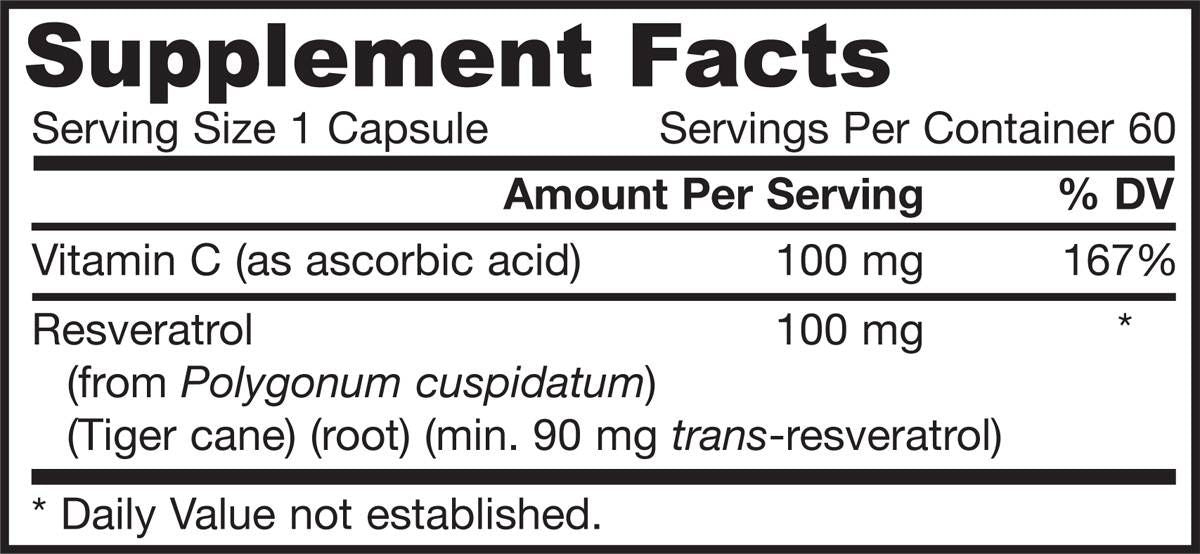 Resveratrol 100 mg - 60 капсули - Feel You