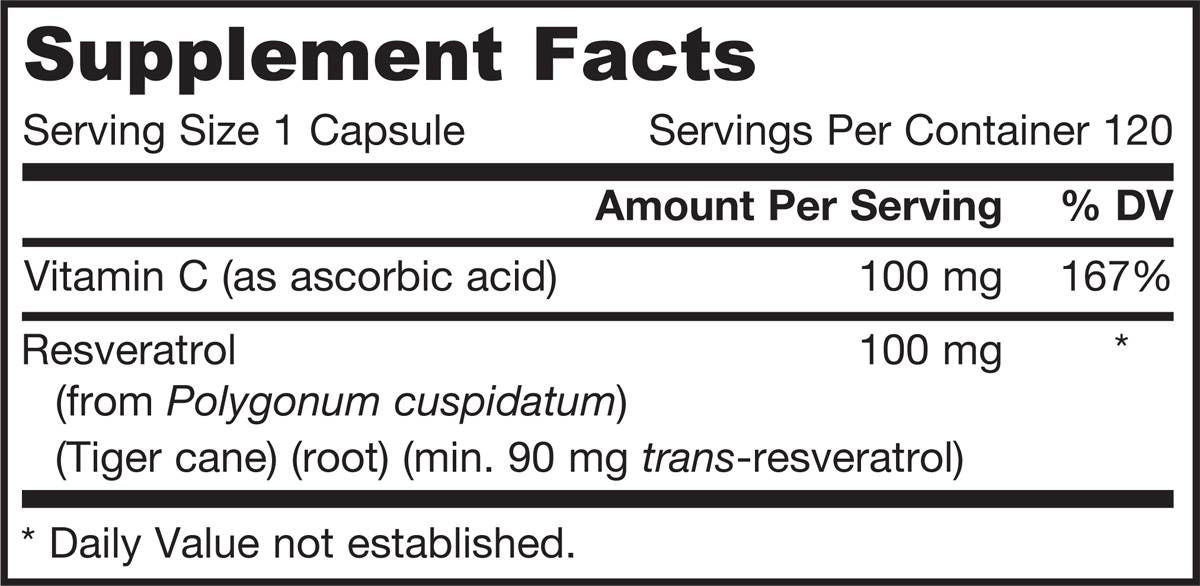 Resveratrol 100 mg - 60 капсули - Feel You