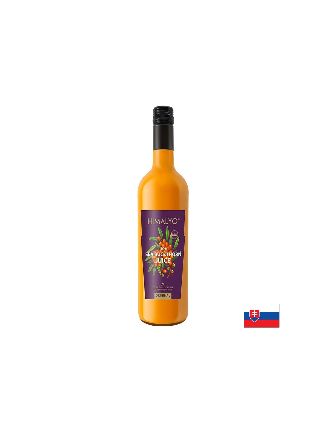 Organic Sea Buckthorn Juice – Antioxidant - Anti-Aging and Metabolic Health, 750 ml, 30 servings