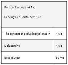 LevroSHIELD / Glutamine + Beta-Glucan - 300 грама - Feel You