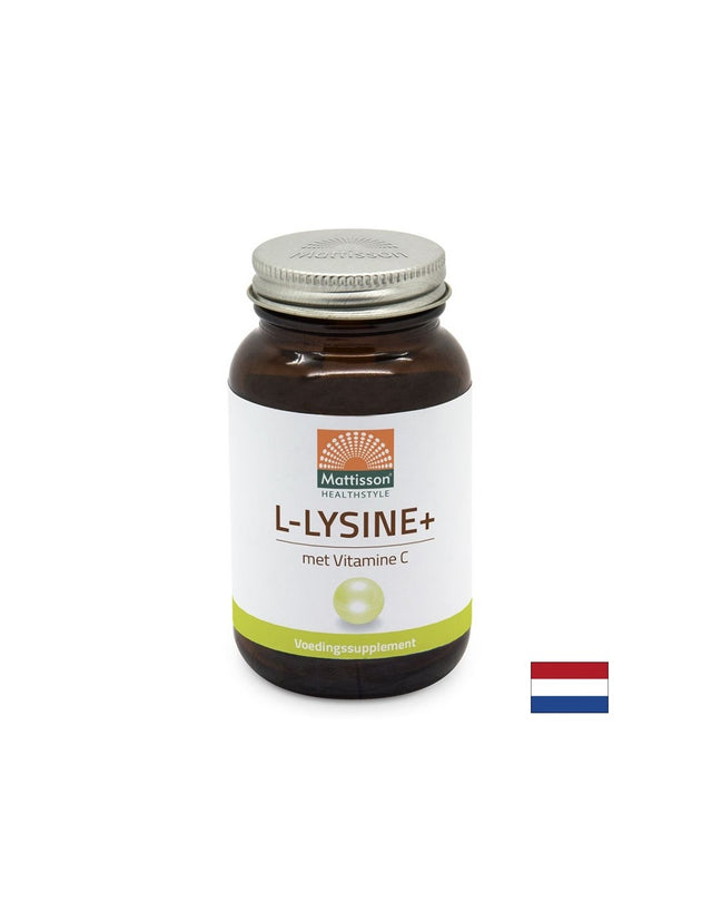 Херпес симплекс, кости и стави - Л-Лизин + Витамин С, 90 капсули Mattisson Healthstyle - Feel You
