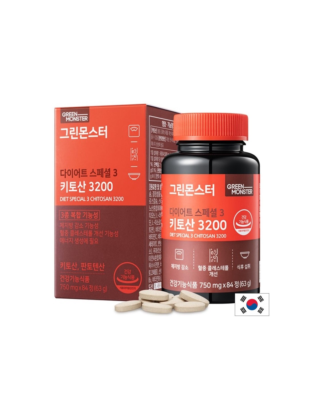 Хитозан 3200 mg – Контрол на теглото, 84 таблетки