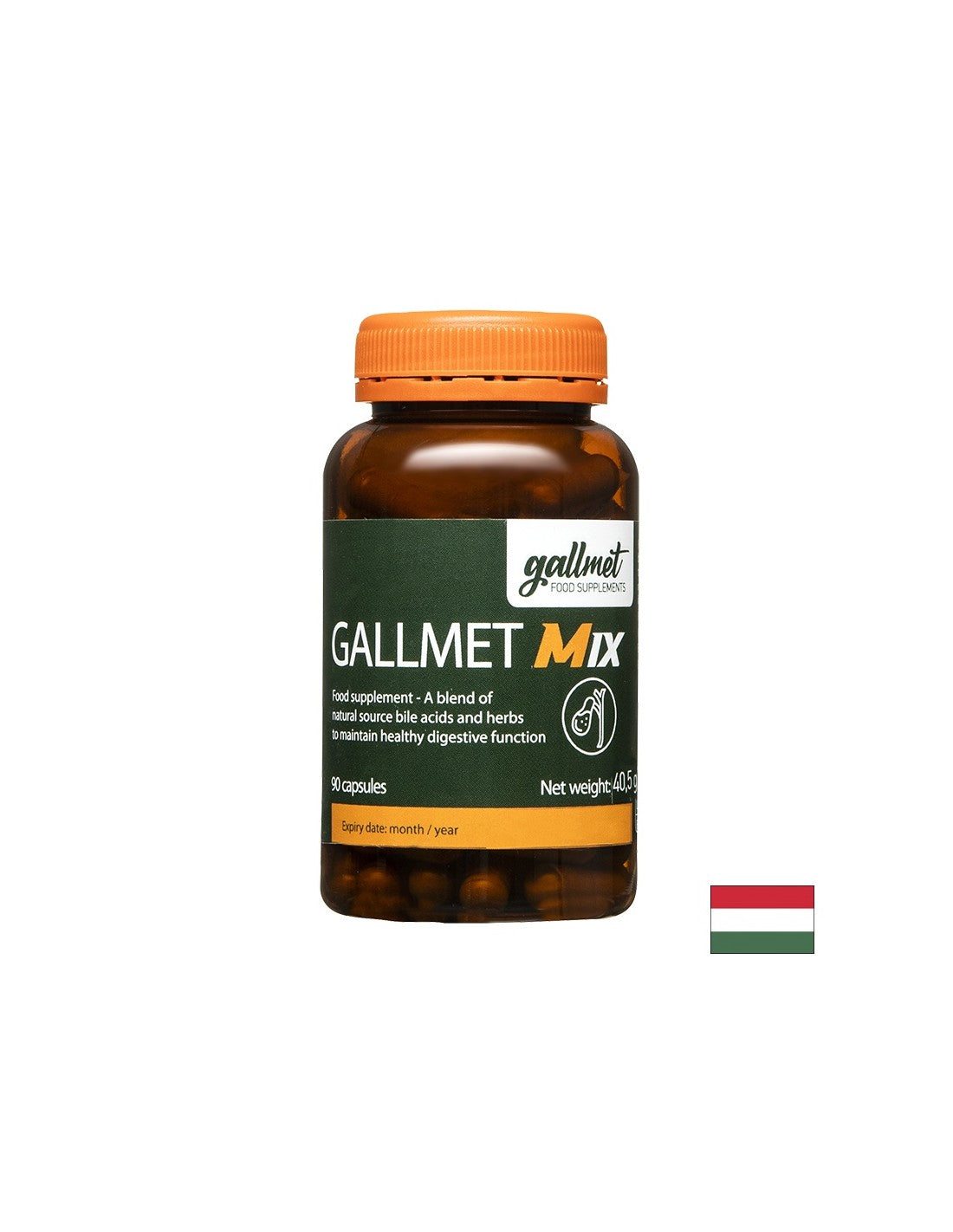 Храносмилане - Волска жлъчка и растителни екстракти, 90 капсули GALLMED - Feel You