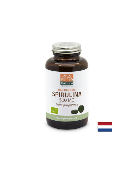 Клетъчна и имунна функция - Спирулина Organic, 500 mg х 240 таблетки Mattisson Healthstyle - Feel You