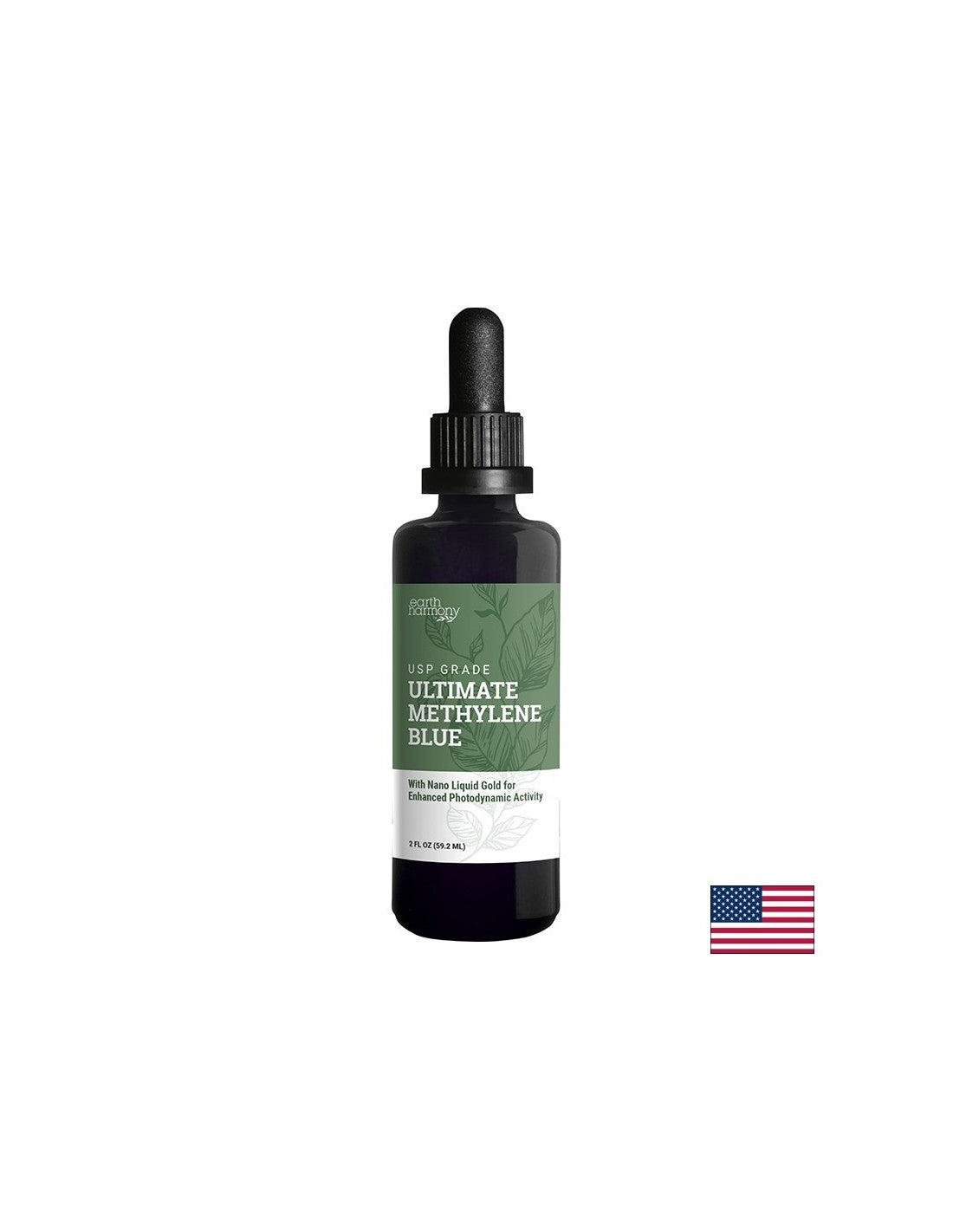 Клетъчно здраве - Метиленово синьо, 10 mg х 59.2 ml капки Earth Harmony Naturals