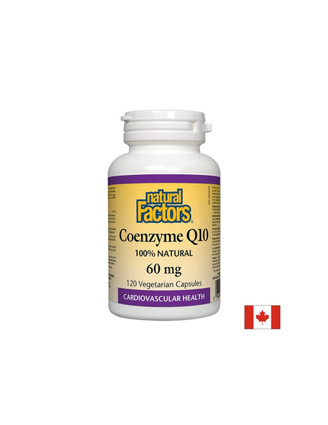 Coenzyme Q10/ Коензим Q10 60 mg x 120 капсули Natural Factors - Feel You