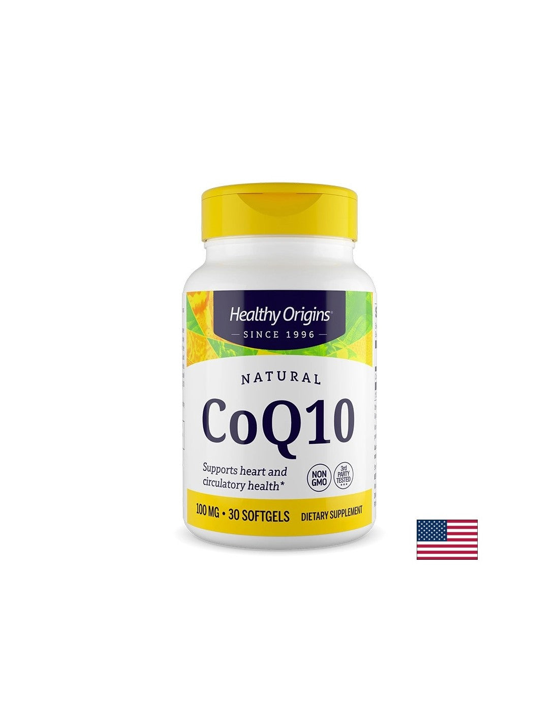 Coenzyme Q10 (Ubiquinone) – Cellular Protection and Normal Cardiovascular Health, 100 mg, 30 Softgel Capsules