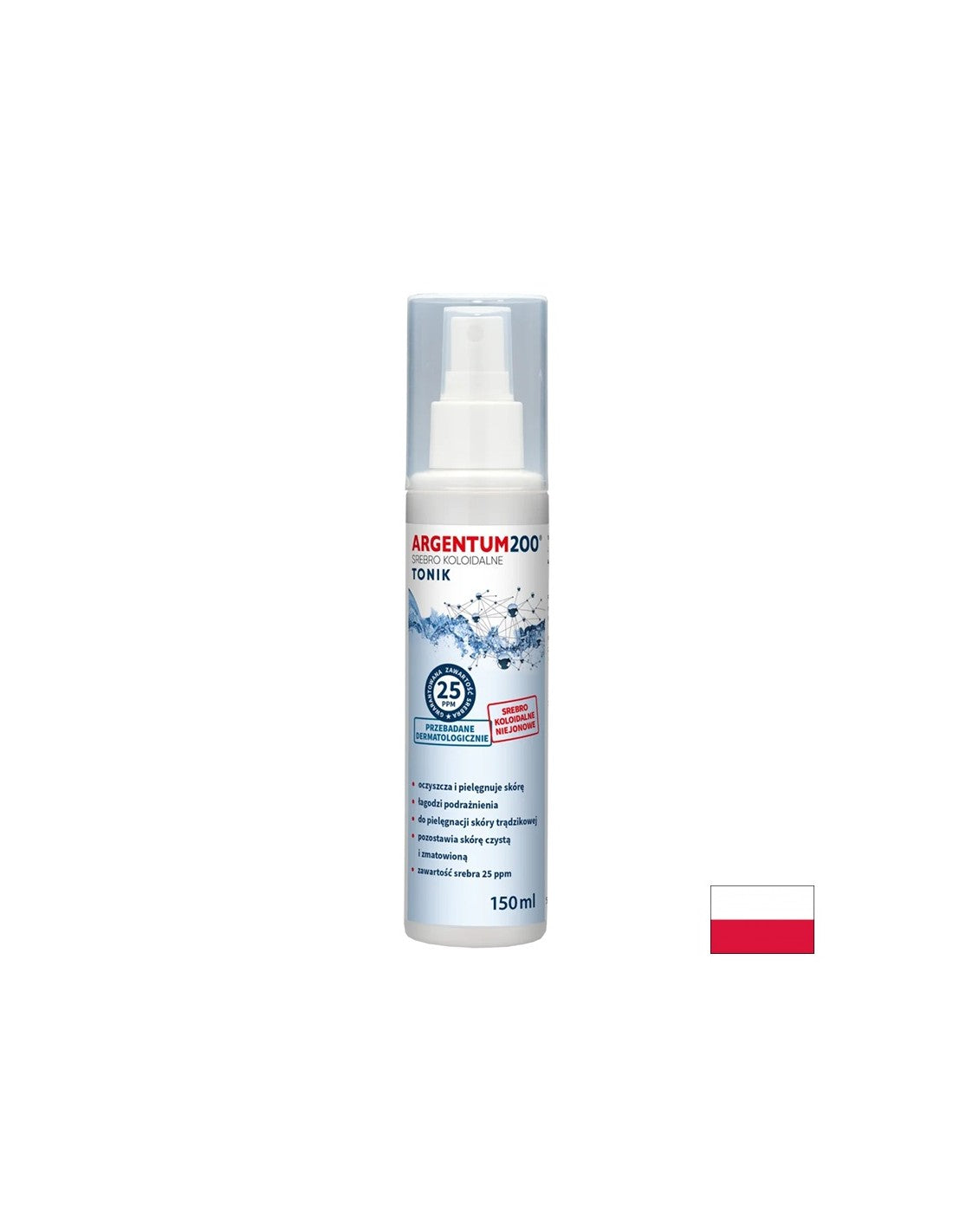 Колоидно сребро Argentum 200 - 25ppm, 150 ml спрей - Feel You