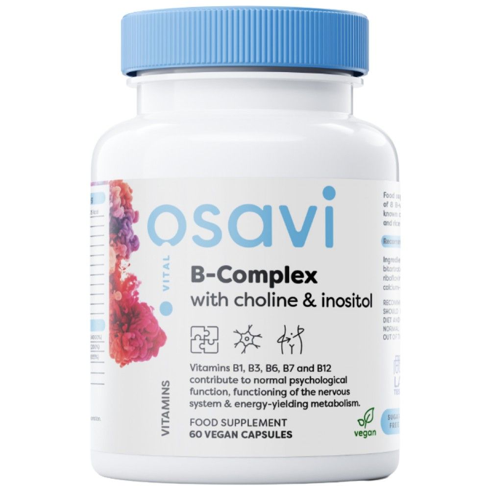 B-Complex with Choline & Inositol - 60 капсули - Feel You