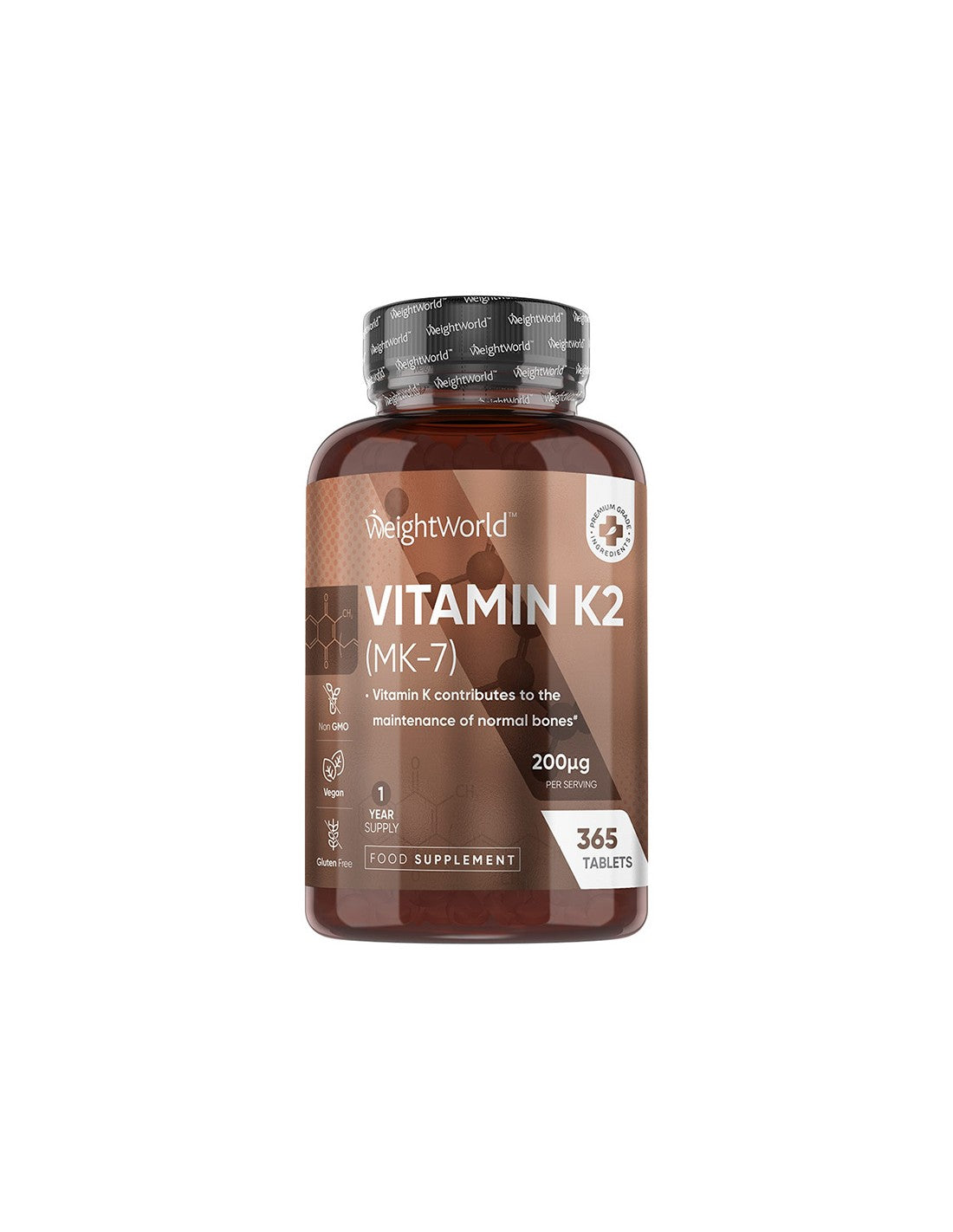 Кости и сърдечно-съдова система - Витамин К2 (MK-7), 200 µg х 365 таблетки - Feel You