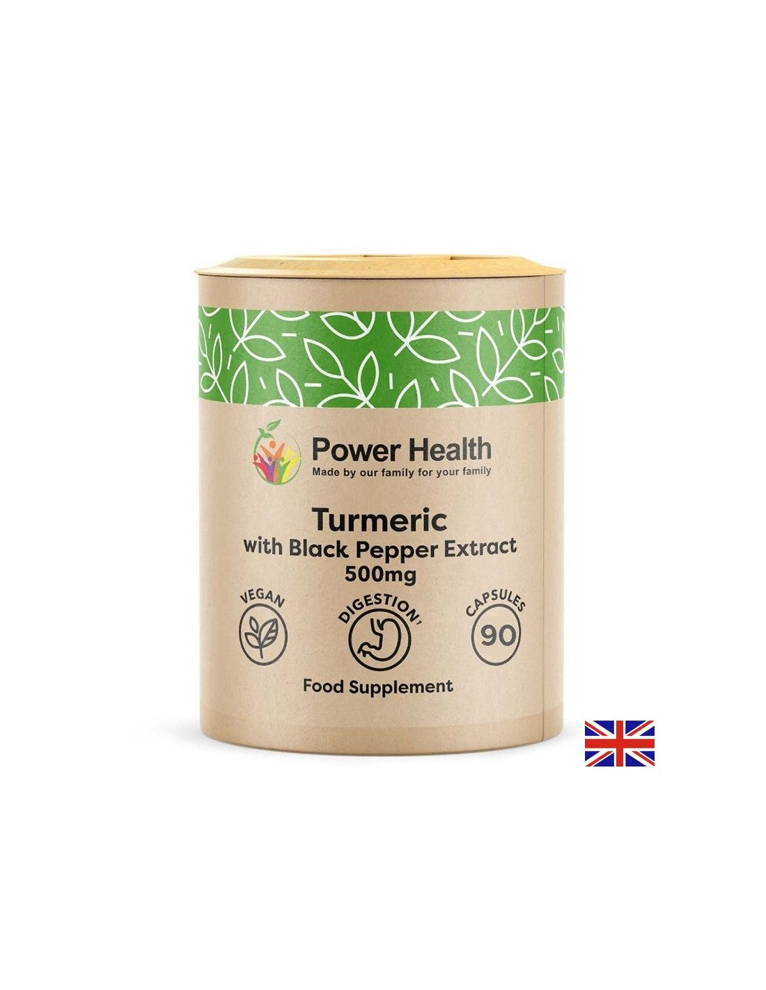 Кости и стави - Куркума 500 mg + екстракт от черен пипер, 90 капсули - Feel You