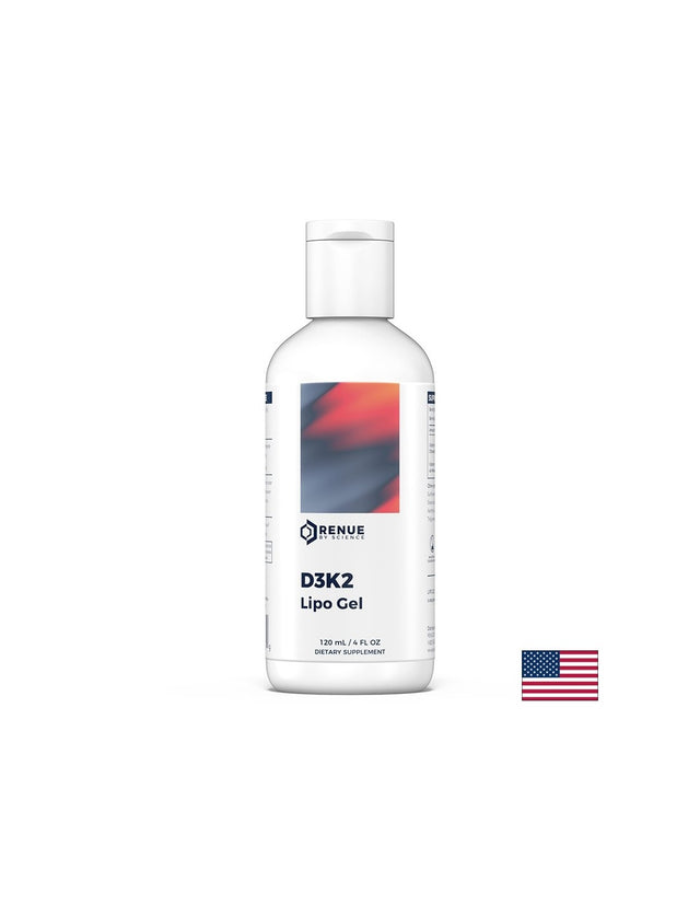 Кости и стави - Витамин D3 1250 IU + K2 100 µg (липозомен гел), 120 ml - Feel You