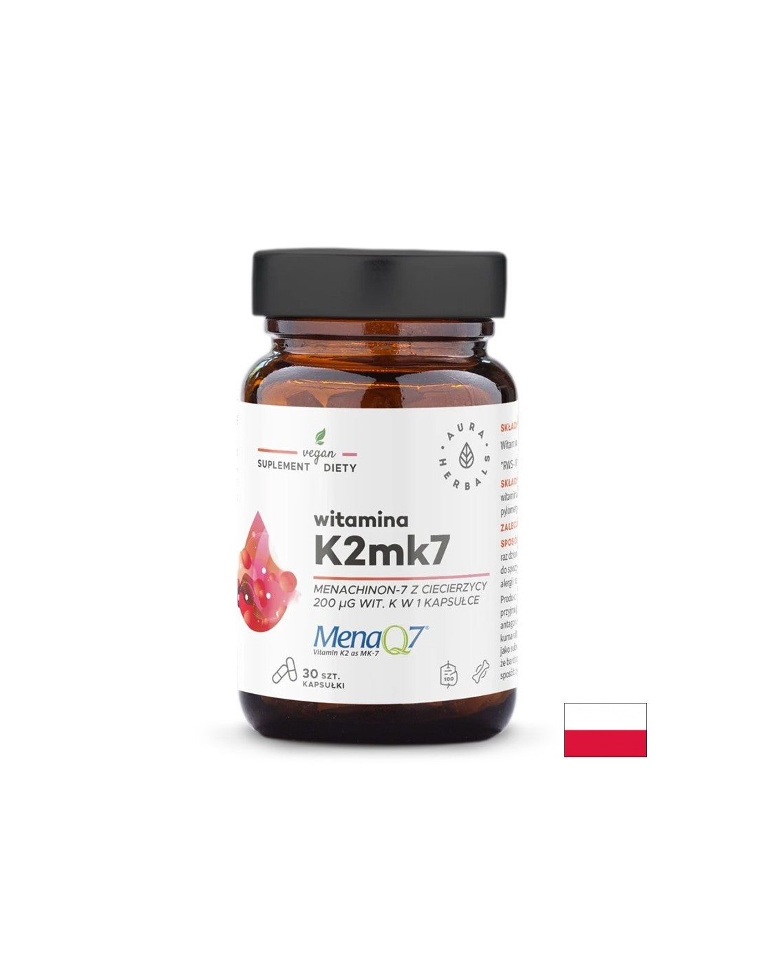 Кости и стави - Витамин K2 (MK-7), 200 µg х 30 капсули - Feel You