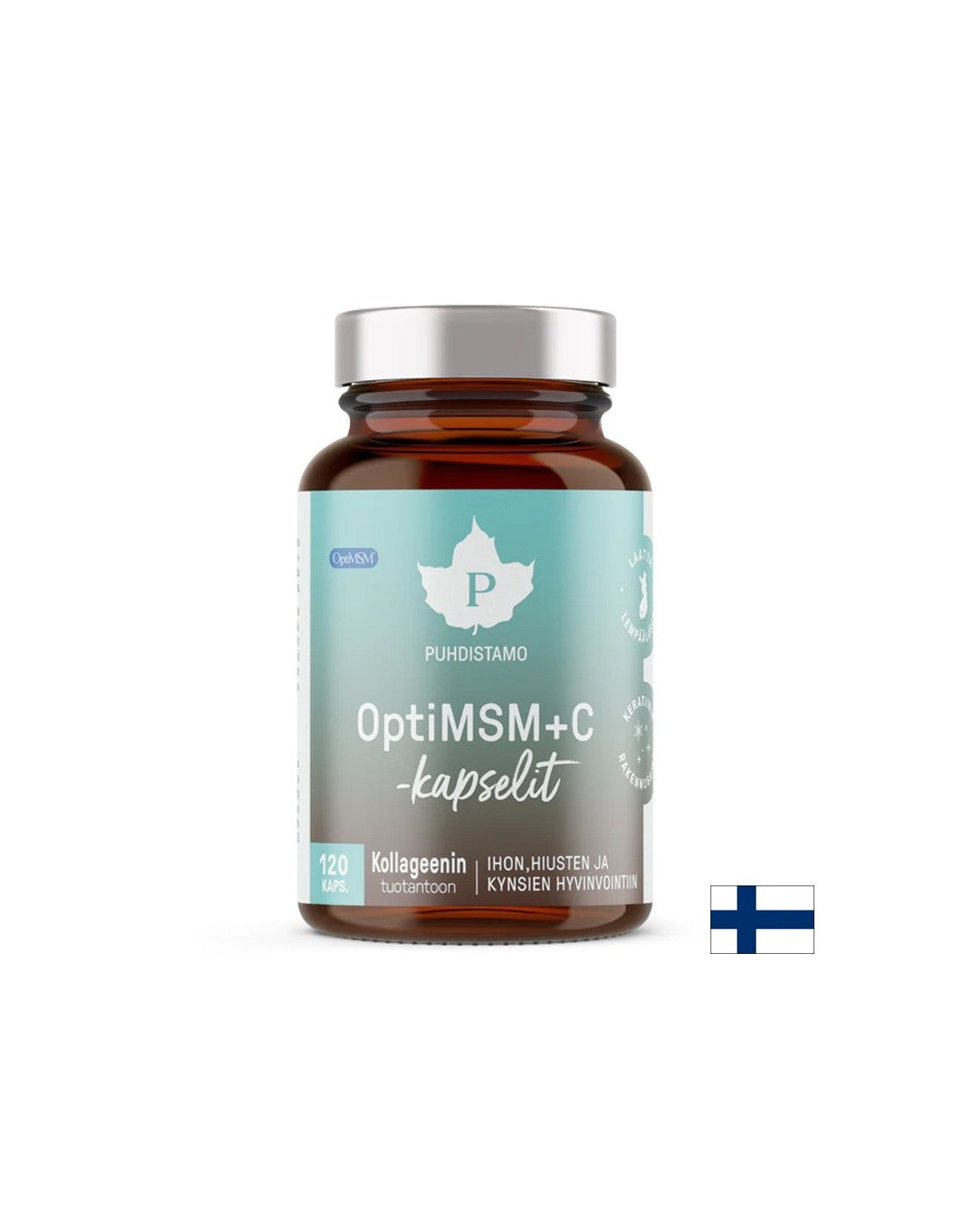 Красива кожа - здрави стави - OptiMSM+ Витамин С и Молибден, 120 капсули