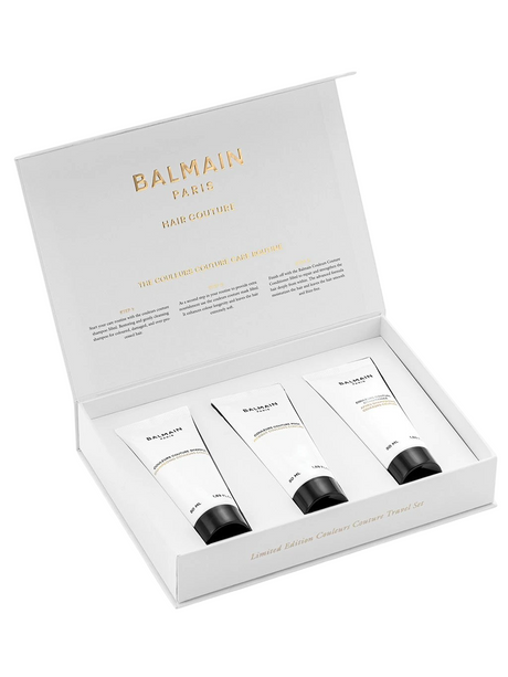 Set Balmain Professionnel: Couleurs Couture, Hair Shampoo, For Hydration, 50 ml + Couleurs Couture, Argan Oil, Hair Conditioner, For Moisturizing, 50 ml + Couleurs Couture, Hair Treatment Cream Mask, Hydrating & Color Protecting, 50 ml - Feel You