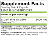 L-CARNITINE 1000 МГ - 60 Капсули