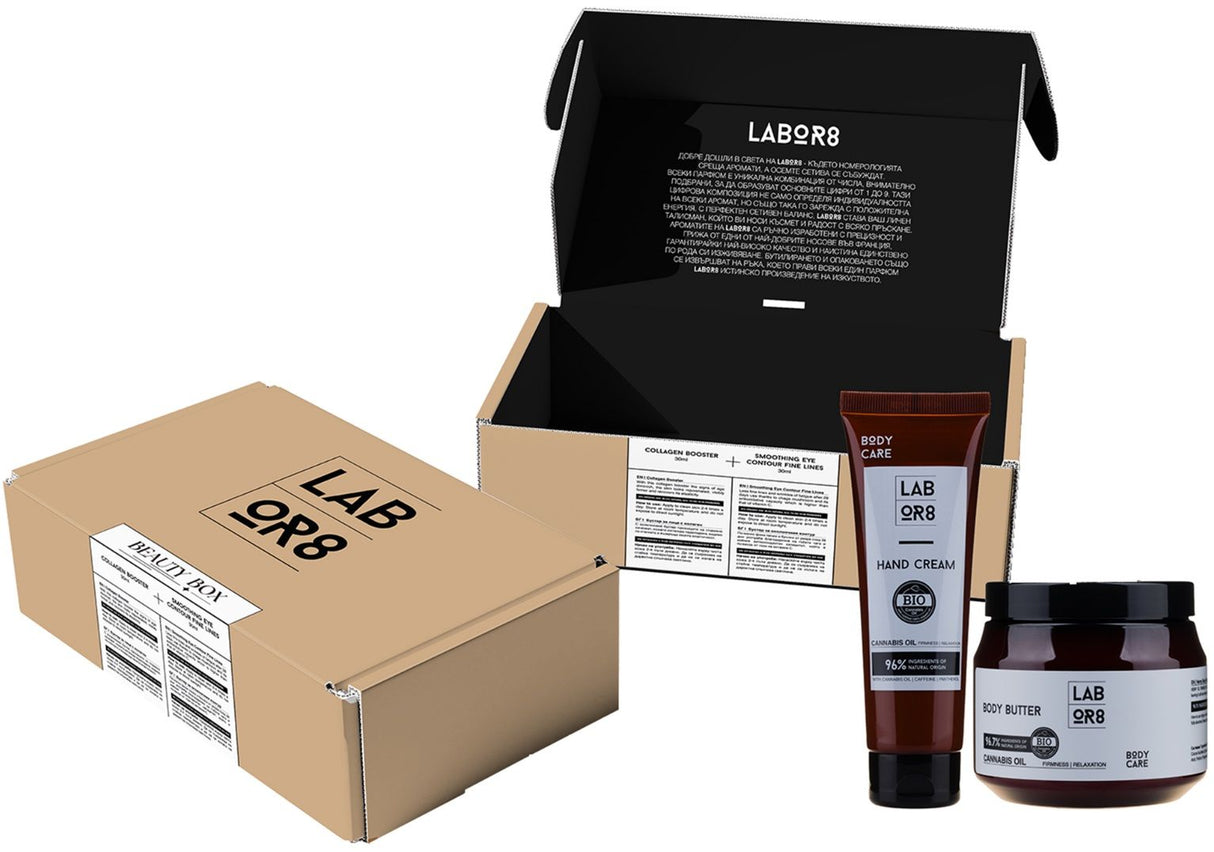 LABOR8 Hemp Body Butter 250 ml + Hand Cream 75 ml