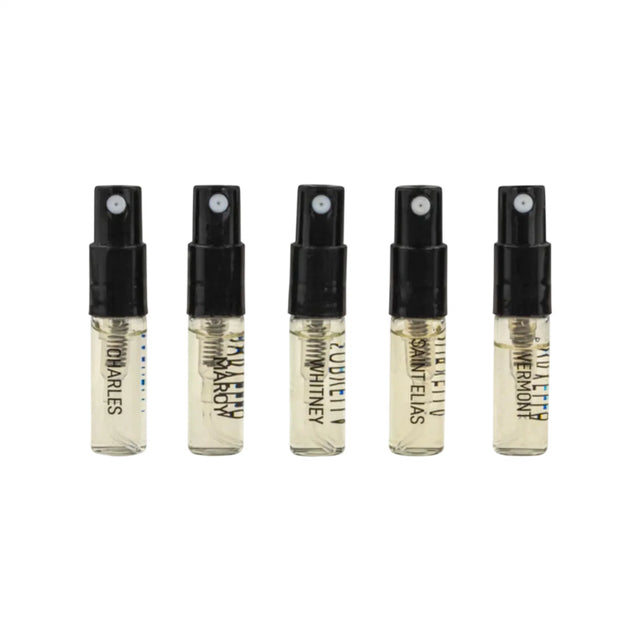 Set Sorvella: Mountain Collection Vermont, Eau De Parfum, Unisex, 2 ml *Vial + Mountain Collection Charles, Eau De Parfum, Unisex, 2 ml *Vial + Mountain Collection Saint Elias, Eau De Parfum, Unisex, 2 ml *Vial + Mountain Collection Marcy, Eau De Parfu... - Feel You