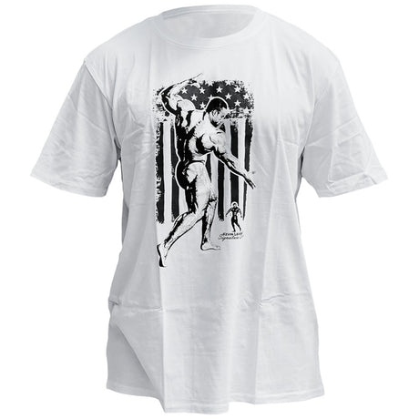 Kevin Levrone T-Shirt | USA Flag - White - Feel You