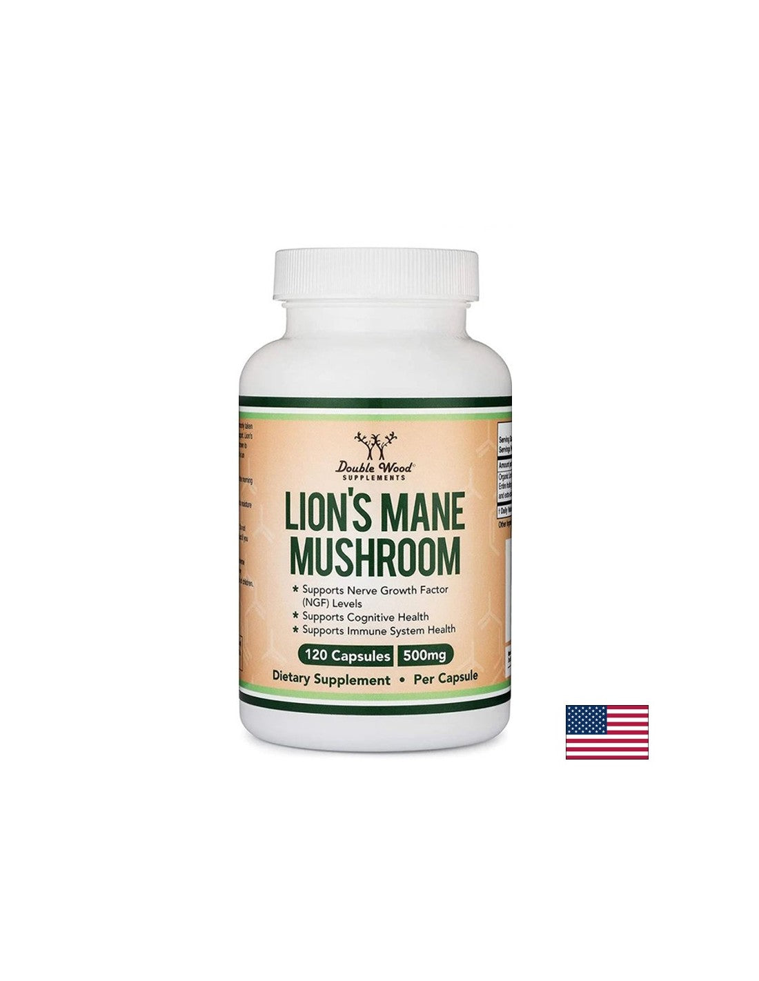 Lion’s Mane Mushroom - Лъвска грива, 120 капсули Double Wood - Feel You