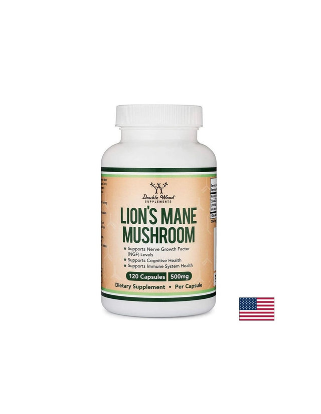 Lion’s Mane Mushroom - Лъвска грива, 120 капсули Double Wood - Feel You