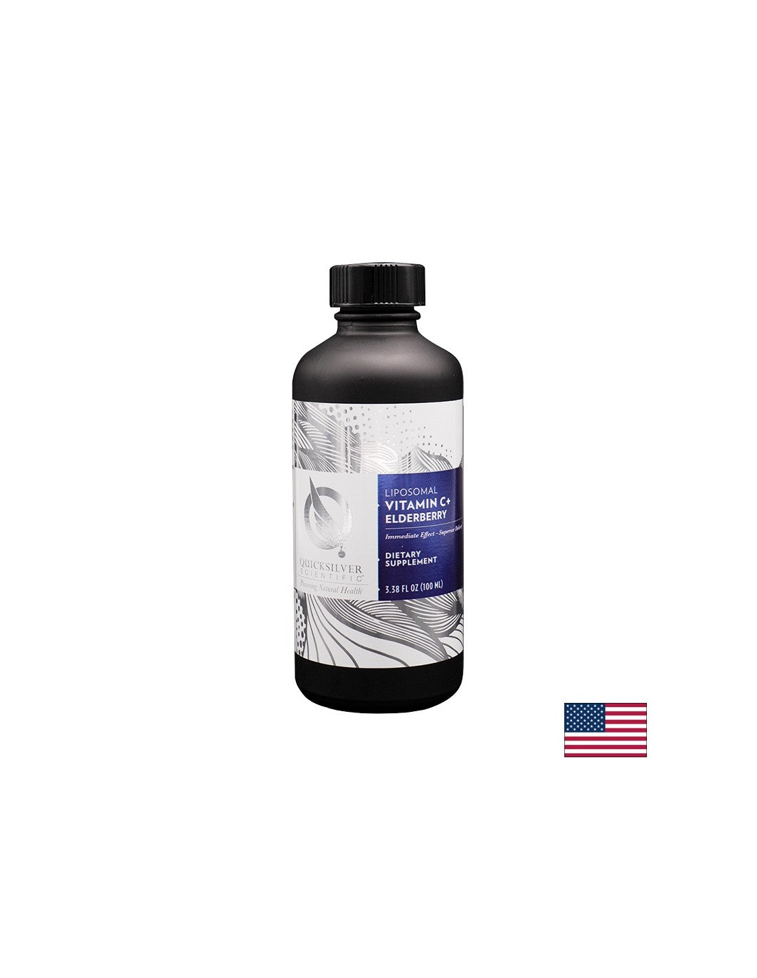 Highly absorbable vitamin C + black elderberry - Liposomal formula for immunity and the respiratory system, 100 ml, 40 doses