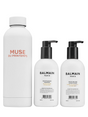 Set Balmain Professionnel: Balmain Professionnel, Argan Oil, Hair Shampoo, Moisturizing, 300 ml + Balmain Professionnel, Hair Conditioner, For Moisturizing, 300 ml + Muse Du Printemps, GWP Steel Water Bottle, White - Feel You