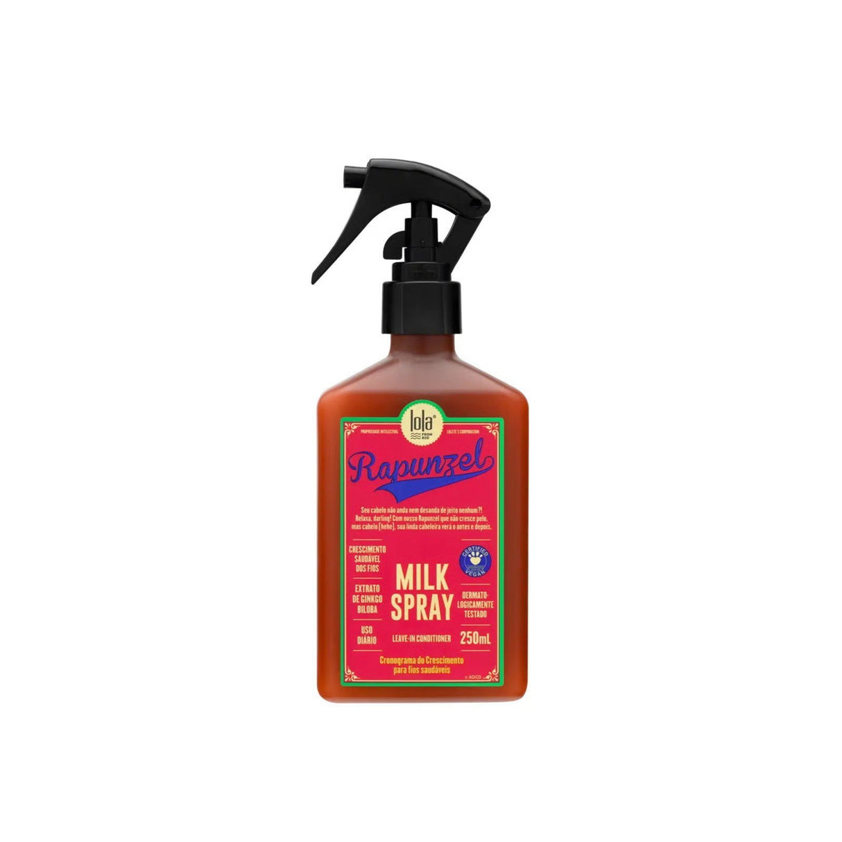 Lola Cosmetics, Rapunzel, Milk, Hair Leave-In Balm Spray, For Hydration, 250 ml