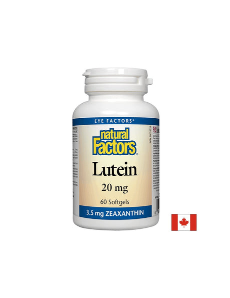 Lutein / Лутеин 20 mg х 60 капсули Natural Factors - Feel You