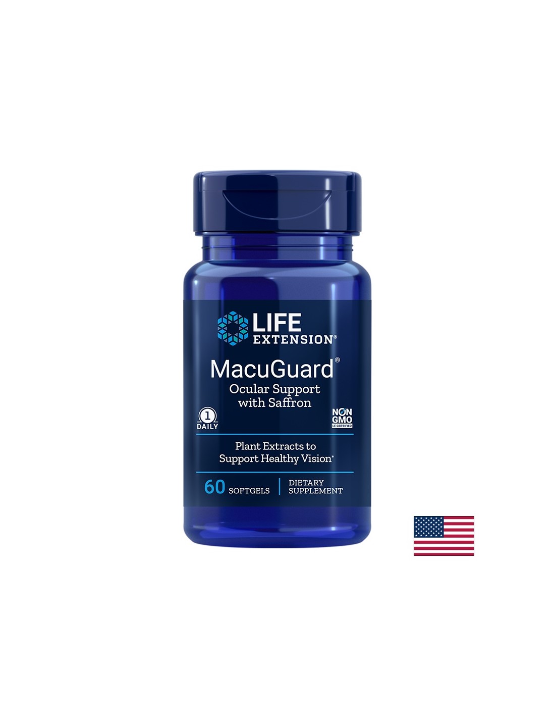 MacuGuard® Ocular Support with Saffron/ В подкрепа на зрението х 60 софтгел капсули