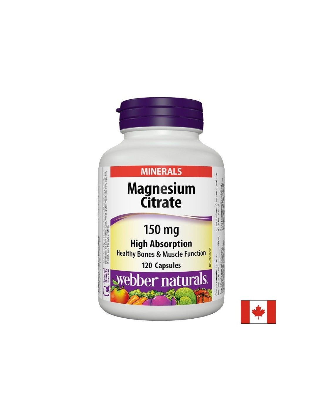 Magnesium Citrate High Absorption - Магнезий цитрат с висока абсорбация 150 mg, 120 капсули - Feel You