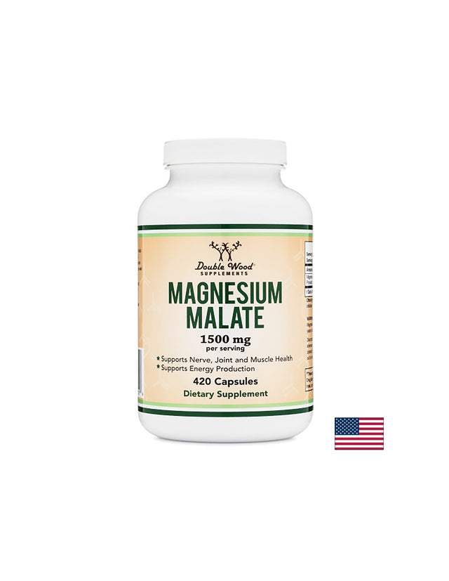 Magnesium malate/ Магнезий малат, 420 капсули Double Wood - Feel You