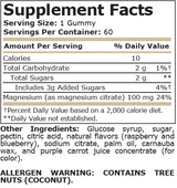 MAGNESIUM CITRATE MIXED BERRY 100 mg - 60 gummies